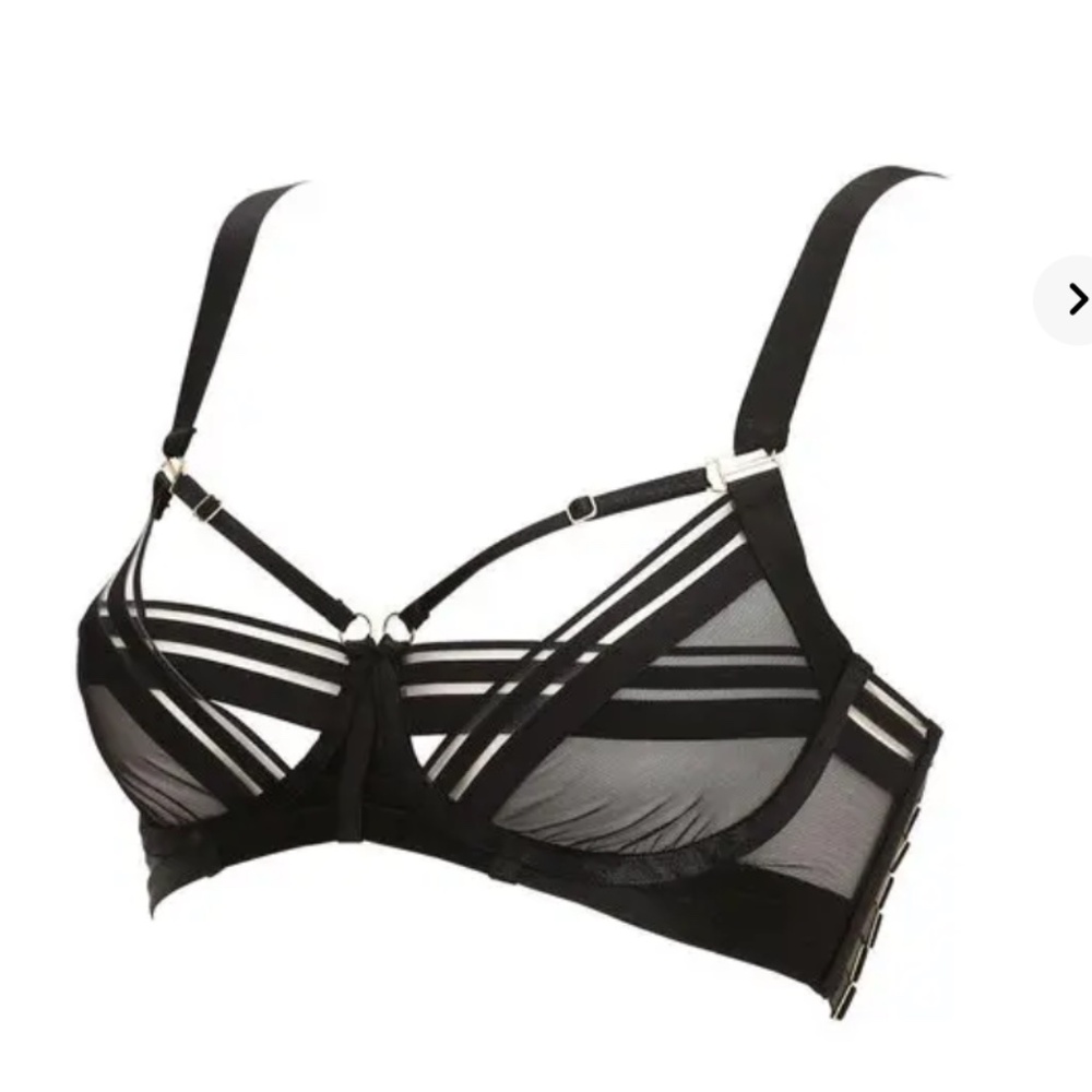 Bordelle Otto Balconette Wire Bra & Ouvert Strap Thong Set- NWT